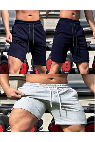 KİMSE GÖRMEDEN Sport Shorts Comfortable Fit Unisex Men's - 3Pcs Set of 3