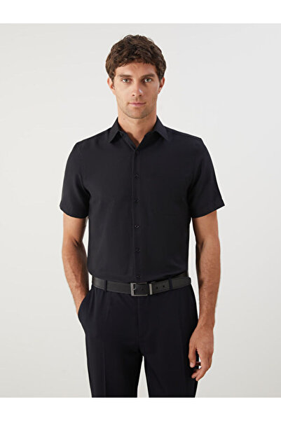 LC Waikiki Regular Fit Short Sleeve Dobby Men's Shirt