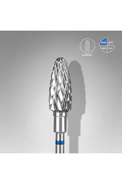 STALEKS Sert Alaşım Mısır Freze, Mavi, Çap 6 mm / Çalışma Kısmı 14 mm