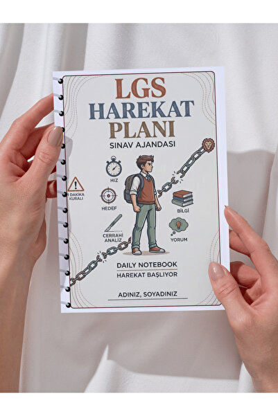 daily notebook LGS Hazırlık Planlayıcı,Soru Takip Defteri, Stratejik Sınav Aj...