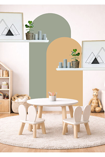 Sim Tasarım Bohemian Oval 2-Piece Wall Sticker