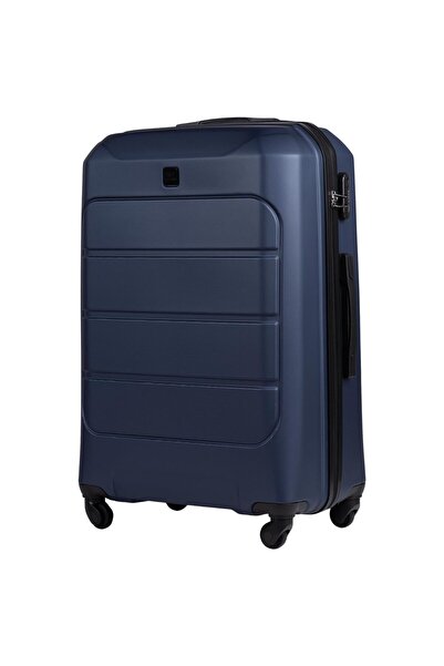 WINGS BRAND Valiză mare WINGS GANNET 28" - Albastră, ABS+, 97L, Încuietoare TSA