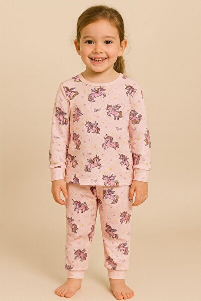 Katia&Bony Kız Çocuk Unicorn Desenli Pijama Takımı