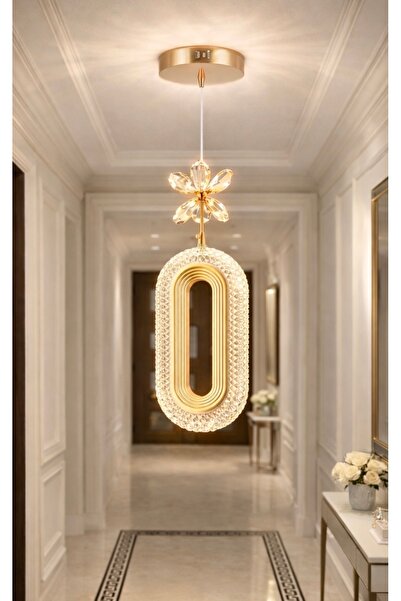 burenze Luxury Led Sarkıt Avize Kelebek Taş Detaylı Power Led Gün Işığı Sarkı...