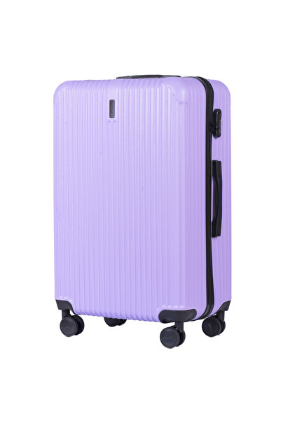 WINGS BRAND Wings Egret 28" Large Expandable Suitcase, Light Purple, ABS+ Mat...