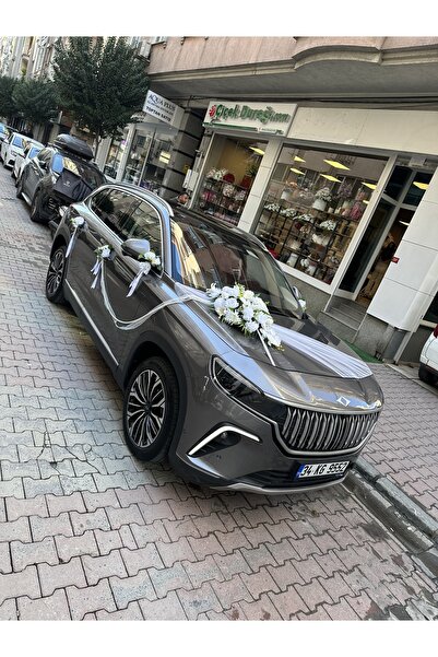 moontime alaçatı Şık Gelin Arabası Süsleme Seti ve Masa Çiçeği, özel gününüze...