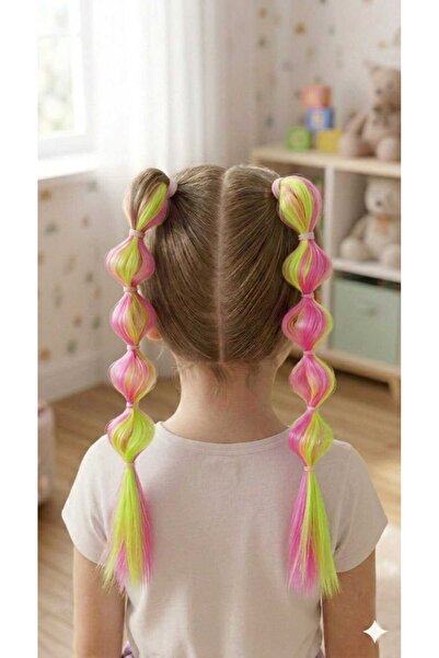 D&D Storee Takma Saçlı Renkli Lastik Toka 2 Li