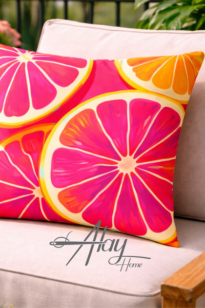 Atay Home غريبروت منقوش ديكوراتي غطاء وسادة مقاس 43x43 سم – غطاء وسادة أريكة ...