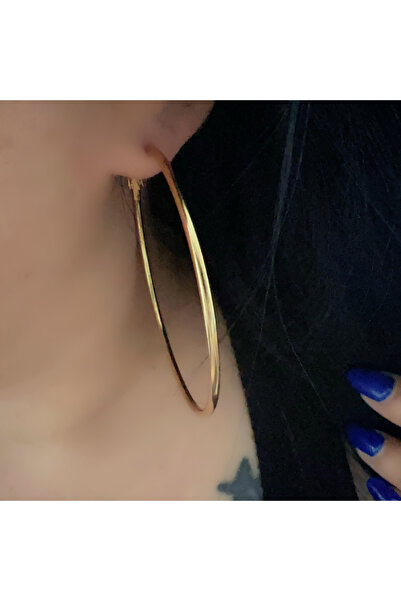 ACAR TAKI Gold Color Steel Hoop Earrings Acr9272