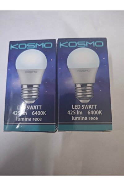 Kosmos 2 buc. Bec Led 5W, 425lm, 6400K, Lumina rece