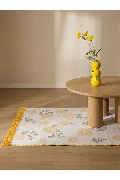 LC Waikiki Karışık Baskılı Püsküllü Halı 80x150 Cm (S6)