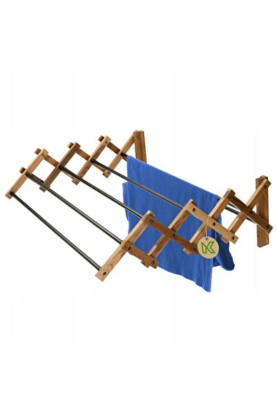 KADAX Uscător de rufe pentru baie, 85 cm, montat pe perete, stil acordeon