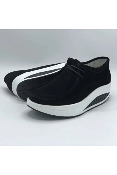 HABBIBI Pantofi Casual Piele Naturala Intoarsa Tera Negru