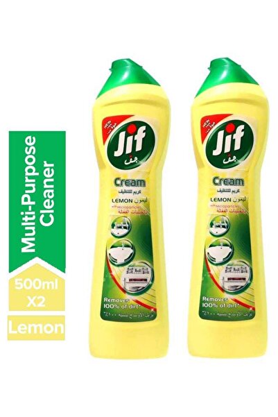 Jif Effective Dirt Cleaner with Lemon Scent, 2-Piece Set 500ml
