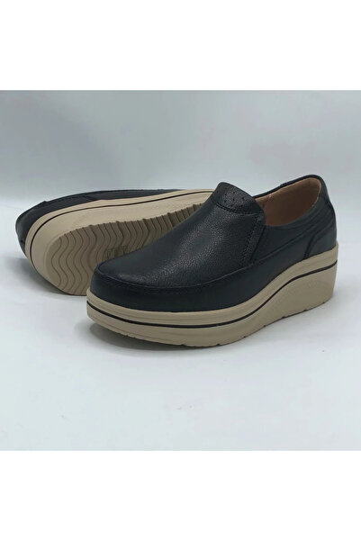 HABBIBI Iuliana Black Genuine Leather Casual Shoes