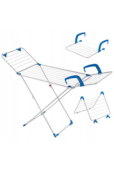 KADAX Uscător de rufe 3 în 1, pliabil, cu roți, pentru balcon, cu suport vert...