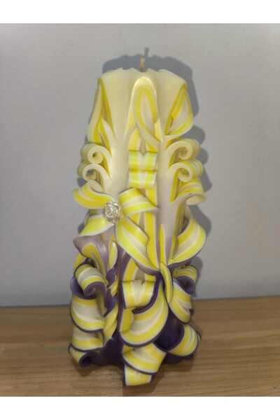 Emris Candle Art Hand carved candle 16 cm