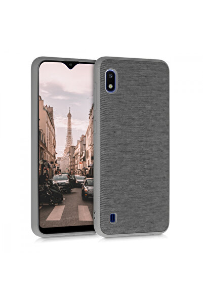KWmobile Case for Samsung Galaxy A10, Textile, Gray, 51540.22