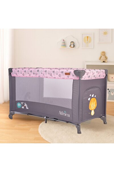 Cangaroo Patut Pliabil Africa Pink, 0-14 kg, 6.2 kg, cu Geanta si Saltea