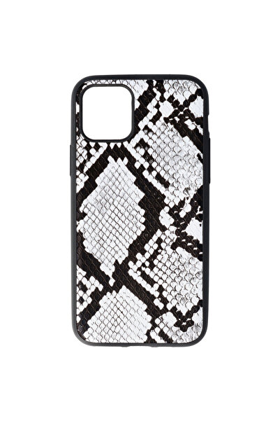 SEP Husa TPU Leather Snake Apple iPhone 11 Pro Argintiu