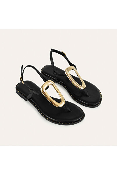 Mudo Genuine De Leather Okali Flip Flops Sandals