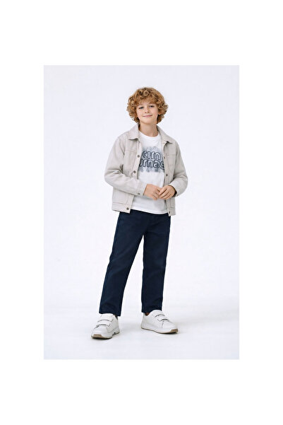 JABBER Men's Embroidered Shirt T-Shirt Gabardine Pants 3-Piece Suit