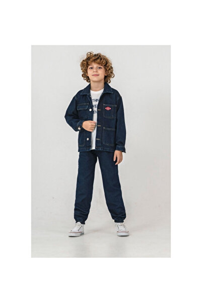 JABBER Men's Denim 3-Piece Suit