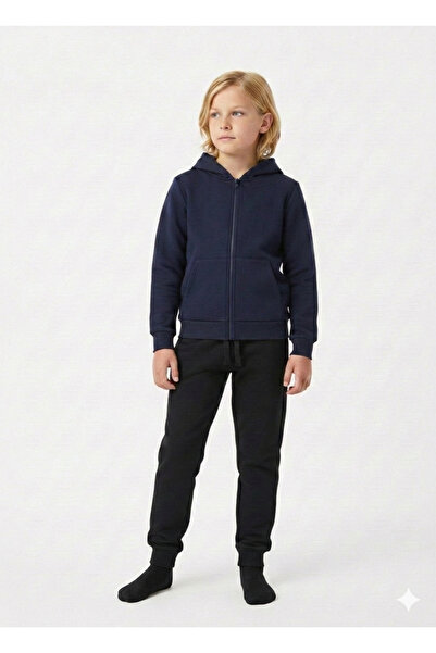 DANBİ Fete Băieți 6,7,8,9,10 ani fără imprimeu Cardigan școlar pantaloni jogg...