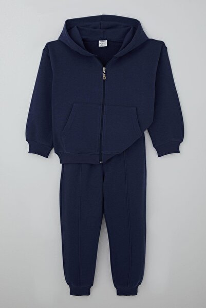 JABBER Boys' Tracksuit Set, Zippered Pocket Pieces with Laces, Ages 5-14, Nav...