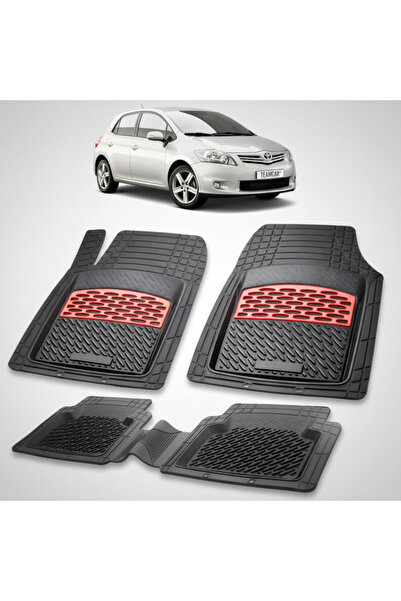TEAMCAR Πατάκια δαπέδου Toyota Auris E150 Συμβατά Hatchback 2010-2012 | Κόκκινα