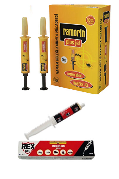 RAMORİN PLUS+ Hamamböceği Karınca Jeli 5GR 2 Adet/REX Hamamböceği ve Karınca ...
