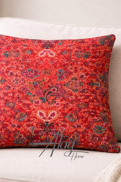Atay Home Bohemian Ethnic Patterned Decorative Throw Pillow Cover Double-Sided 43X43 cm – Vintage Style Sofa Cushion Cover