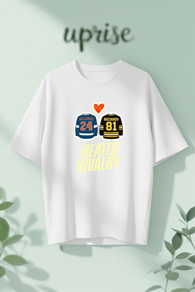 Vordevia Heated Rivalry Hollander Rozanov 81 24 Printed Cotton Lu Oversized T...