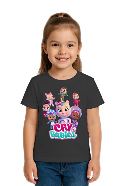 SEDİRLİ Tricou unisex Cry Babies cu imprimeu pentru copii, bumbac bucăți, bum...