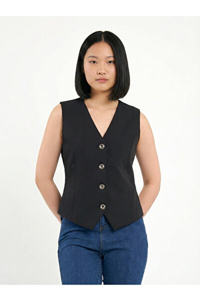 Blue Black Black Daily Classic Vest, Regular Fit, Lined , Suit Vest