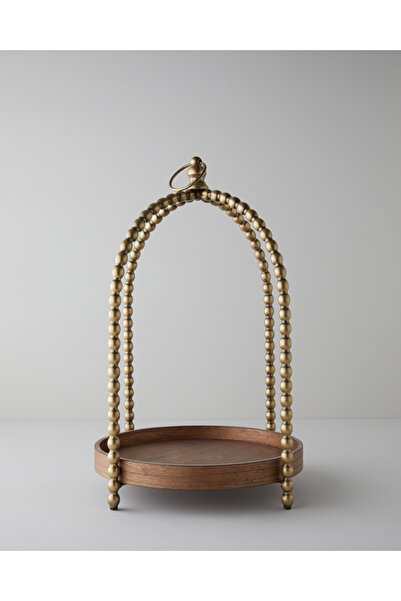 moontime alaçatı Şık Dekoratif Aydınlatma, 33.5x33.5x52.5 cm, Bronz Renk