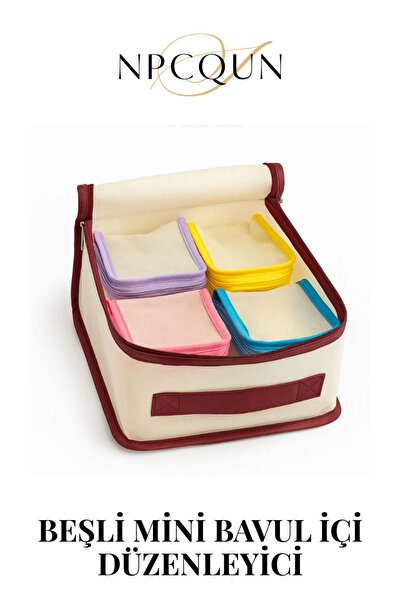 NPCQUN 5'li Mini Bavul Düzenleyici Set Valiz İçi Düzenleyici Hurç Seti – Seya...