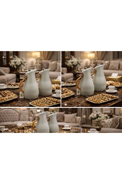 sahal aloula Sweet Tea and Coffee Thermos Set, 1 Liter