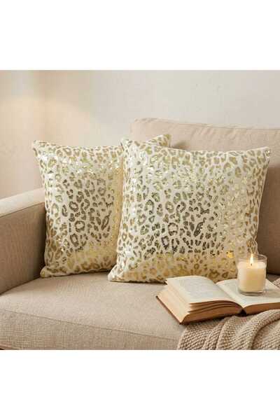 DAHABELLA LUXE HOME 'li Set - Lüks Tavşan Tüyü Kırlent Kılıfı - Ön Yüzü Peluş...