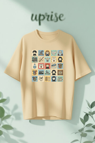 Vordevia Κολάζ με τύπωμα Βαμβάκι τεμάχια oversized μπλουζάκια