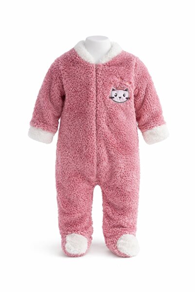 zehra butik Kız Bebek Peluş Kışlık Tulum
