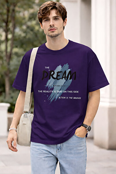 ArtYus The Dream cu imprimeu bumbac piese, croială relaxată, guler rotund, un...