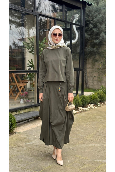 AlMarwah Charmlı Bohem Etekli Takım 203003