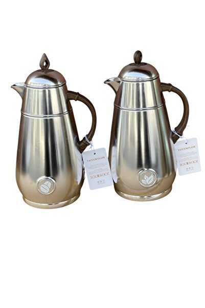 Generic New matte stainless steel tea and coffee thermos, 1 liter capacity