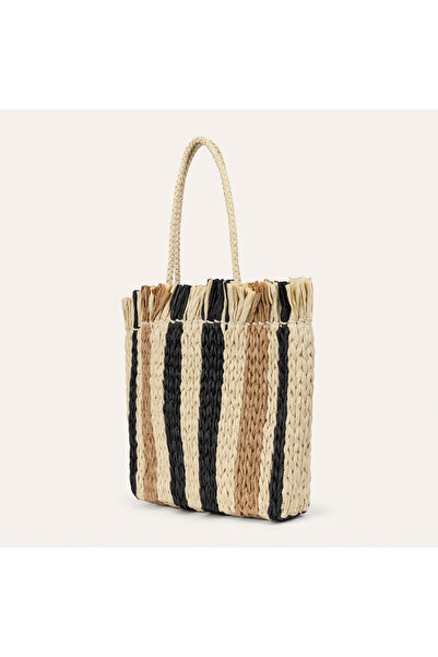 Mudo ألوان متباينة هاسير حقيبة تسوق