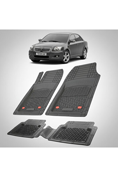 TEAMCAR Πατάκια δαπέδου Toyota Avensis T250 Συμβατά Sedan 2006-2008 | Μαύρα