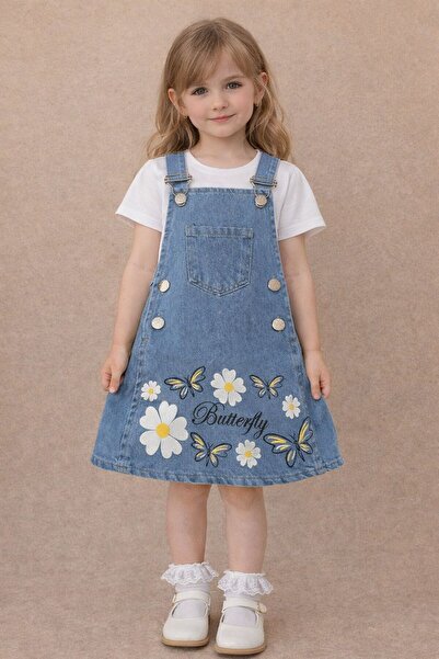 Bilge Trend DEVOJČIČINA TRAPERICA SA LEPTIRSKIM ŠARAĆEM ZA DEVOJČICE OD 3 DO ...