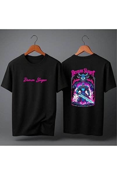 ELFERA تي شيرت مطبوع عليه قاتل الشياطين