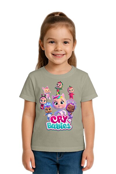 SEDİRLİ Tricou unisex Cry Babies cu imprimeu pentru copii, bumbac bucăți, bum...