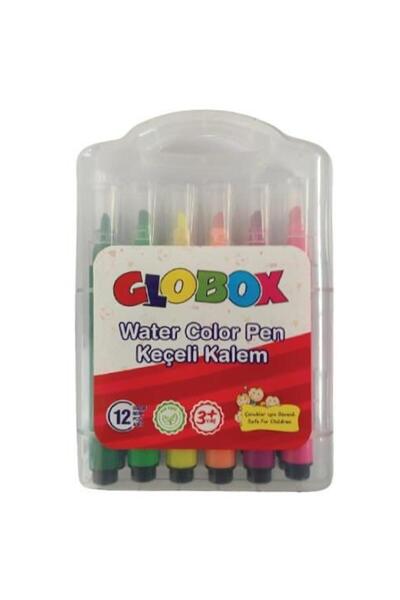 Globox قلم لباد 12 قطعة علبة بلاستيكية 3382